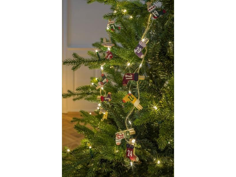 STT LED-Lichterkette Clips Christmas Socks, 25 LEDs, 1.8 m