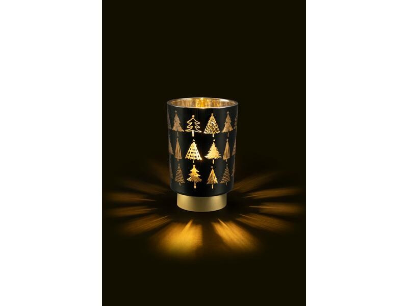 STT Laterne, Baum, S, 15 cm, Schwarz