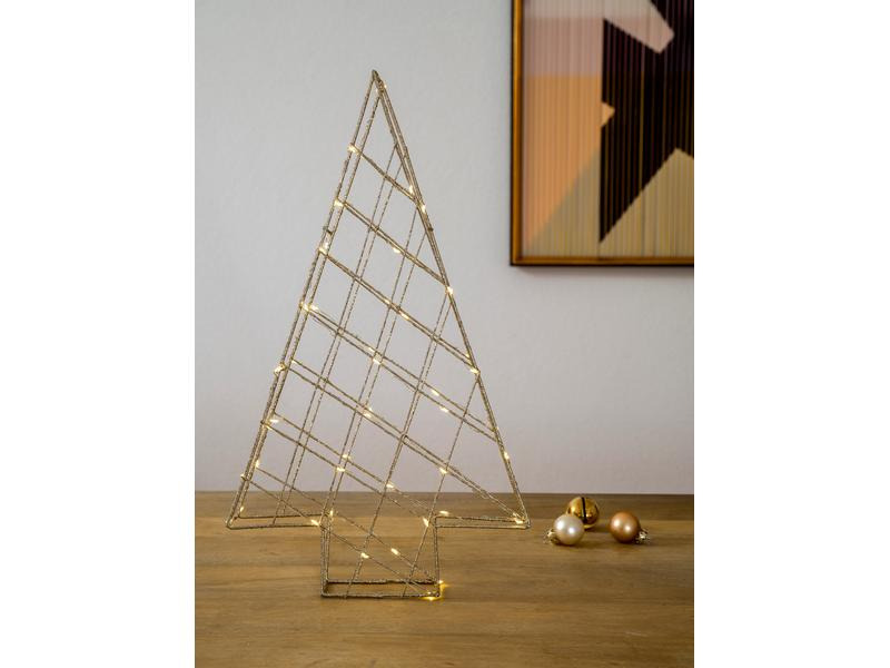STT Tischdeko Svenja Star 3D Baum, 45 cm, Gold