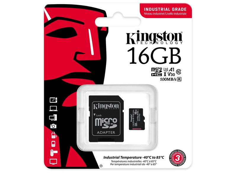 Kingston microSDHC-Karte Industrial UHS-I 16 GB