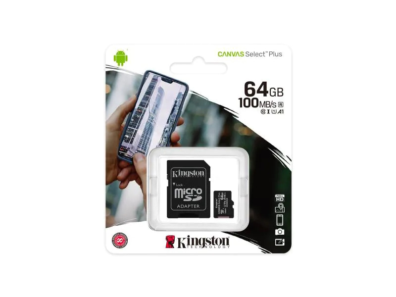 Kingston microSDXC-Karte Canvas Select Plus 64 GB