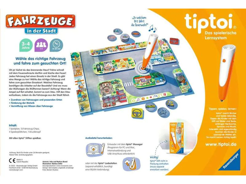 tiptoi Spiel Fahrzeuge in der Stadt