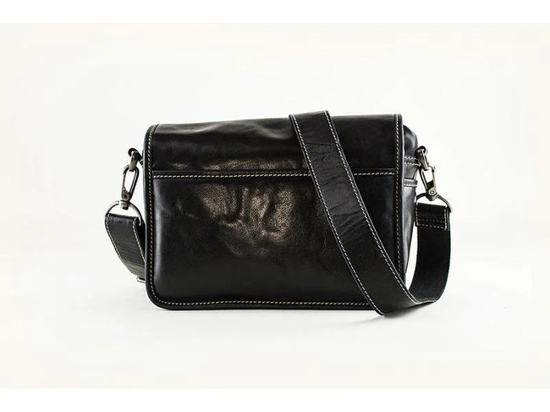 Alpenleder Kamera-Tasche Presse Schwarz