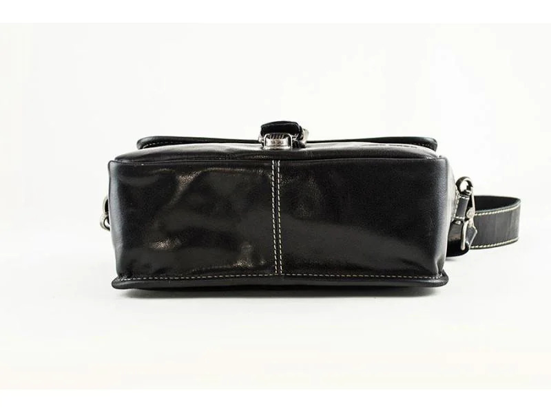 Alpenleder Kamera-Tasche Presse Schwarz