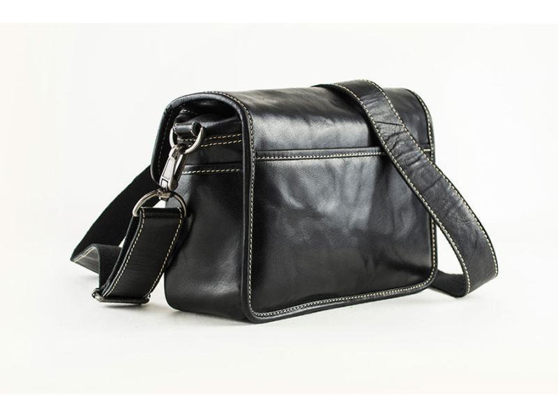 Alpenleder Kamera-Tasche Presse Schwarz