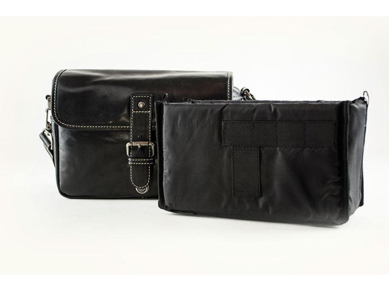 Alpenleder Kamera-Tasche Presse Schwarz