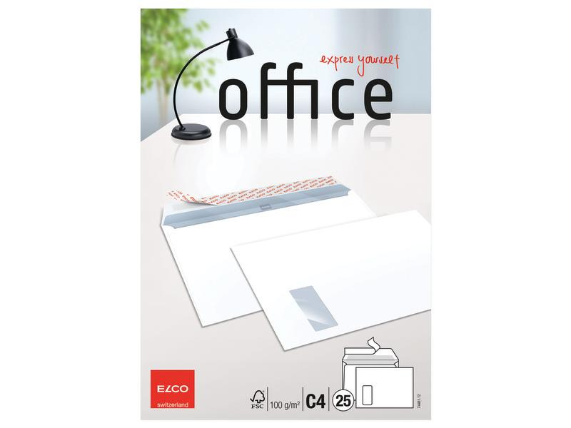 ELCO Couvert mit Fenster Office C4, Links, 25 Stück