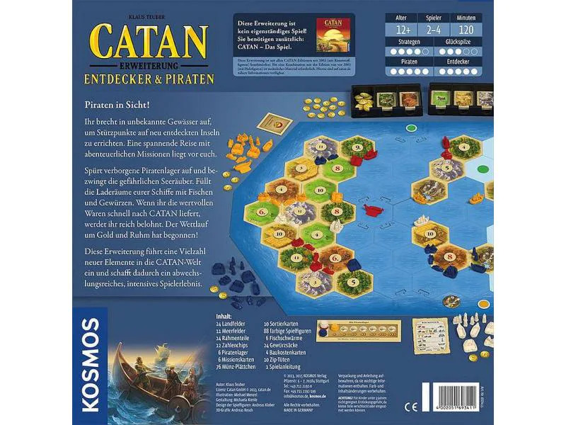 Kosmos Familienspiel Catan: Entdecker &amp; Piraten