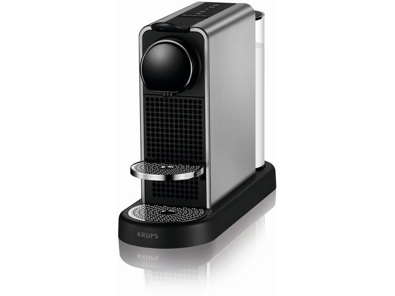 Krups Kaffeemaschine Nespresso CitiZ Platinum, Schwarz/Titanium