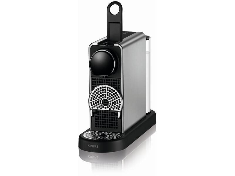 Krups Kaffeemaschine Nespresso CitiZ Platinum, Schwarz/Titanium