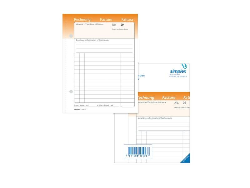 Simplex Rechnungs-Buch, 3-sprachig