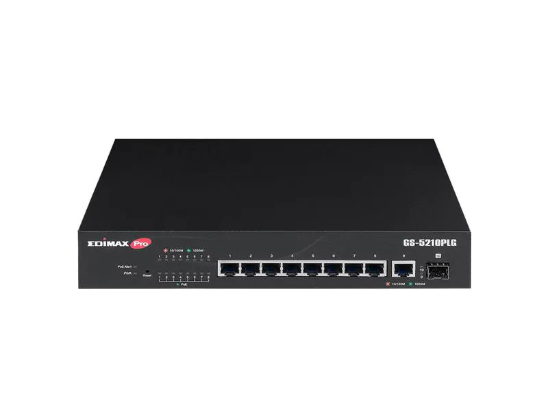 Edimax Pro PoE+ Switch GS-5210PLG 10 Port