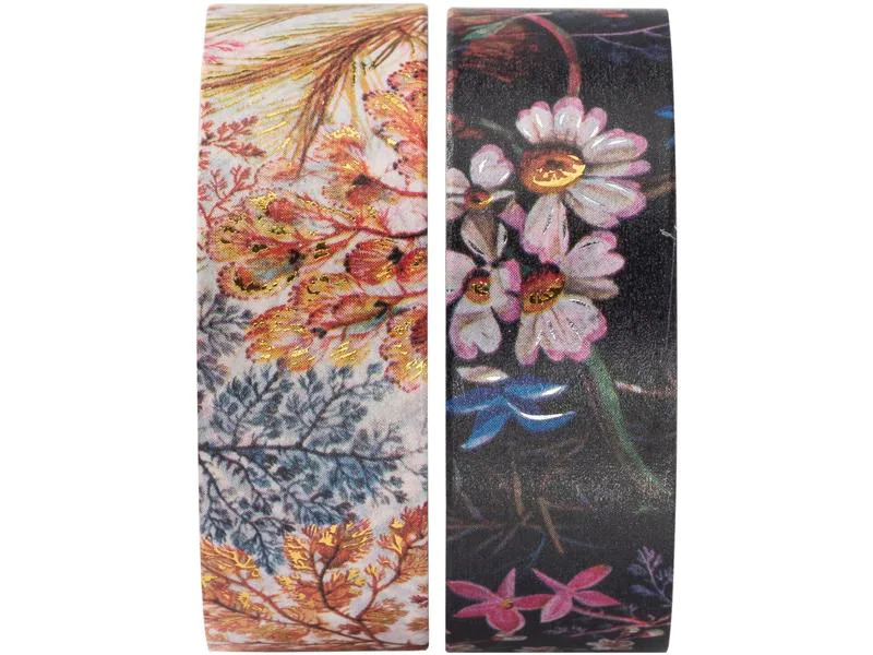 Paperblanks Deko-Klebeband 1.5 cm x 10 m, 2 Stk. Anemone/Floralia