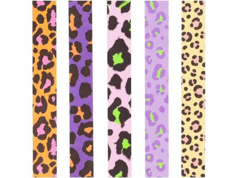 Rico Design Washi Tape Leo 5 Stück, Mehrfarbig