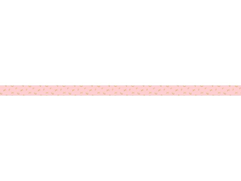 URSUS Washi Tape Amor 5 Stück, Rosa/Gold