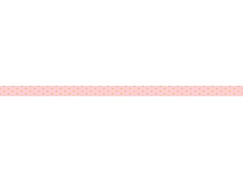 URSUS Washi Tape Amor 5 Stück, Rosa/Gold
