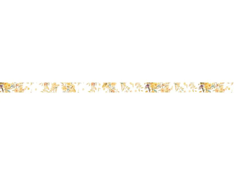 URSUS Washi Tape Flora 5 Stück, Mehrfarbig