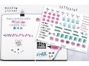 Avery Zweckform Motivsticker A5 Lettering Tage, Monate