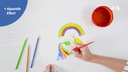 Faber-Castell Wasserbecher Clic&amp;Go Himbeer