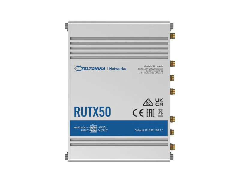 Teltonika LTE-Industrierouter RUTX50 4G, WiFi-5, 5x GE LAN