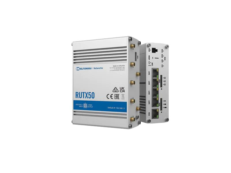 Teltonika LTE-Industrierouter RUTX50 4G, WiFi-5, 5x GE LAN