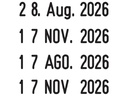 Trodat Wort- und Datumsstempel 5030 Deutsch