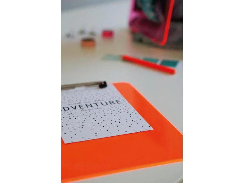 Maul Dokumentenhalter MAULneon trans Orange