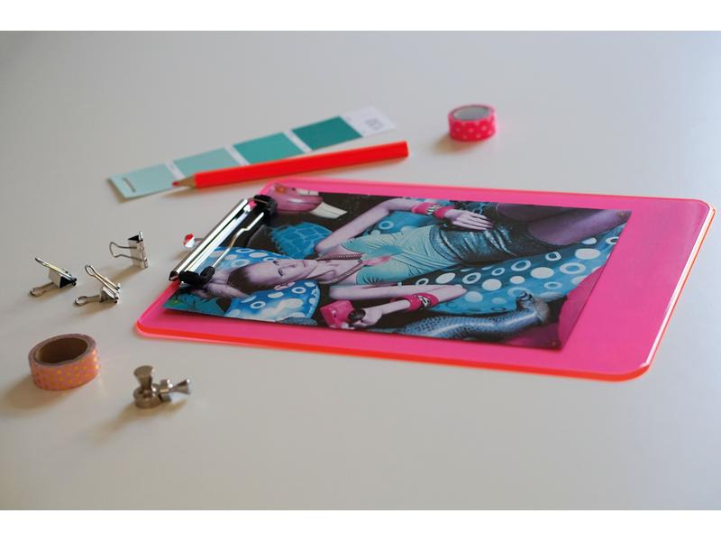 Maul Dokumentenhalter MAULneon trans Pink
