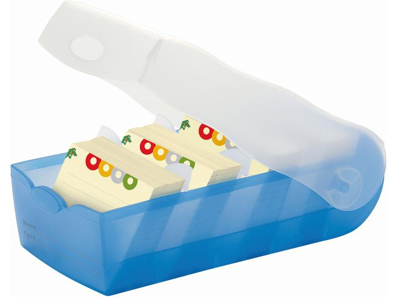 HAN Karteibox Croco A7, Blau