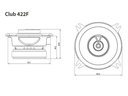 JBL Car 2-Weg Lautsprecher Paar Club 422F