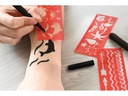 Eberhard Faber Tattoostift inkl. Schablonen, 2 Stück