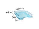 Exacompta Ablagekorb Combo-Midi Türkis Glossy
