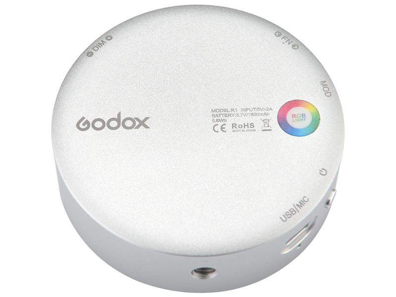 Godox Videoleuchte R1 Round RGB Mini