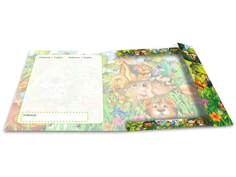HERMA Gummibandmappe Dschungel A3, Mehrfarbig