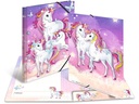 HERMA Gummibandmappe Einhorn A4, Mehrfarbig/Rosa