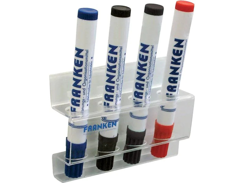 Franken Stiftehalter für 4 Tafelschreiber Transparent