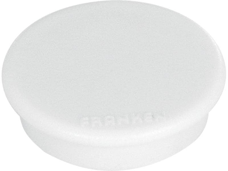 Franken Haftmagnet Ø 32 mm, 10 Stück, Weiss