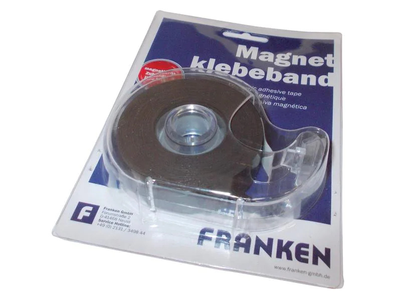 Franken Magnetband Lagerschild 19 mm x 8 m, Schwarz