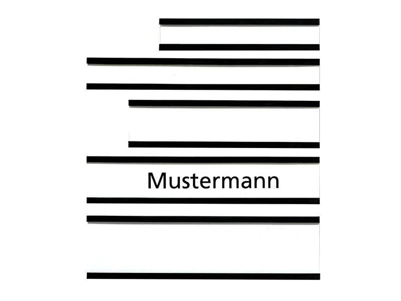 Franken Magnetschild 75 x 20 mm, Braun, 10 Stück