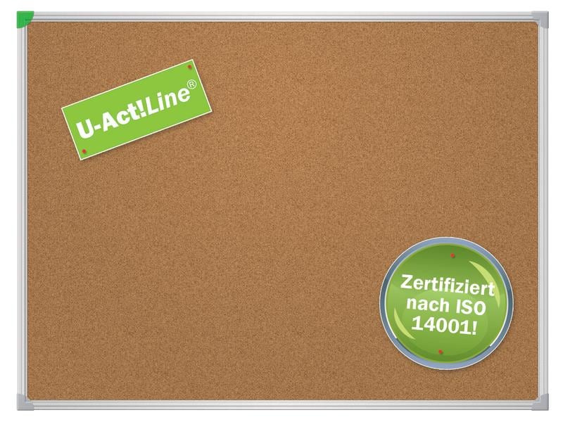 Franken Pinnwand U-Act!Line 60 cm x 80 cm, Braun