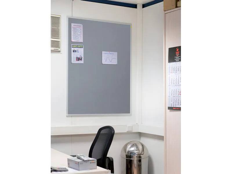 Franken Pinnwand X-tra!Line 90 cm x 120 cm, Grau