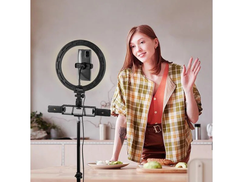 Vonyx Videoleuchte RL25 Ringlicht-Set