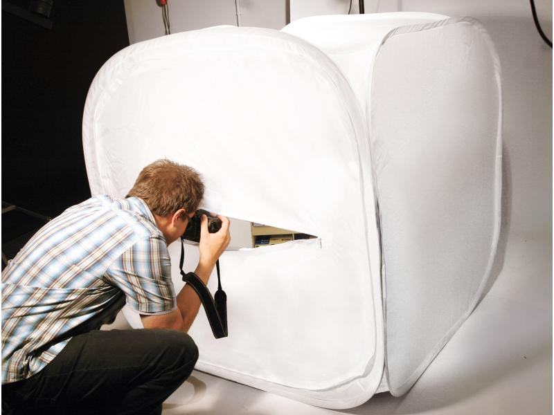 Dörr Aufnahmebox 120 x 120 cm faltbar, Weiss