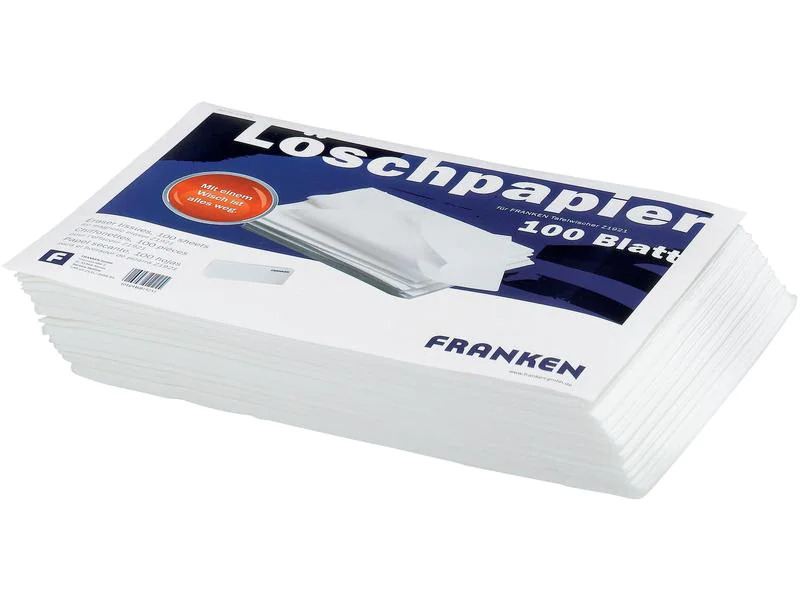 Franken Tafelwischer Löschpapier 100 Stück