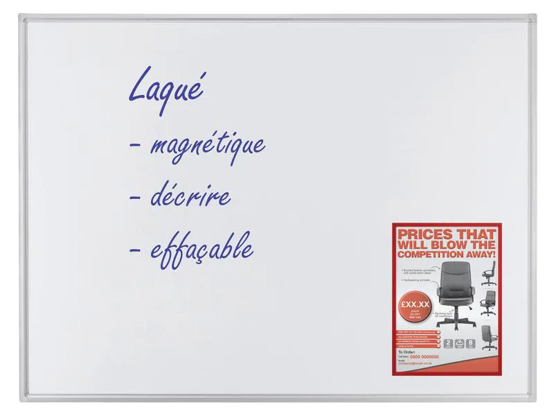 Franken Magnethaftendes Whiteboard Eco 45 cm x 60 cm, Weiss