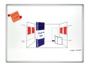 Franken Magnethaftendes Whiteboard Pro 100 cm x 150 cm, Weiss