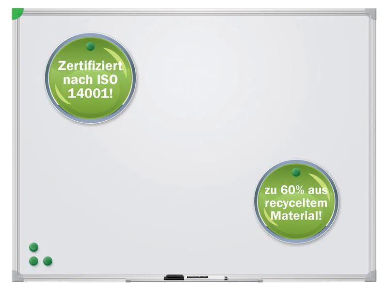 Franken Magnethaftendes Whiteboard U-Act!Line 30 cm x 40 cm, Weiss