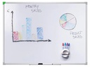Franken Magnethaftendes Whiteboard U-Act!Line 30 cm x 40 cm, Weiss
