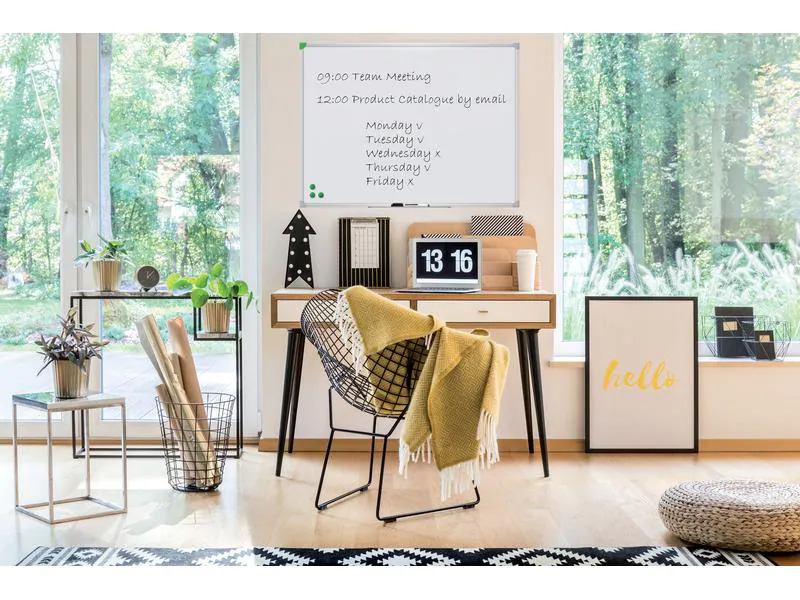 Franken Magnethaftendes Whiteboard U-Act!Line 30 cm x 40 cm, Weiss