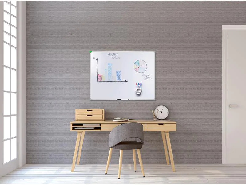 Franken Magnethaftendes Whiteboard U-Act!Line 40 cm x 60 cm, Weiss